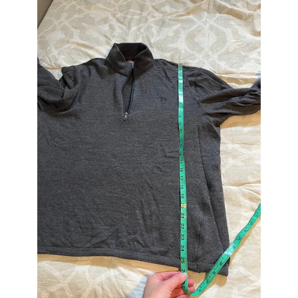 Icebreaker sport 320 gray 1/4 zip‎ pullover men's X-Large